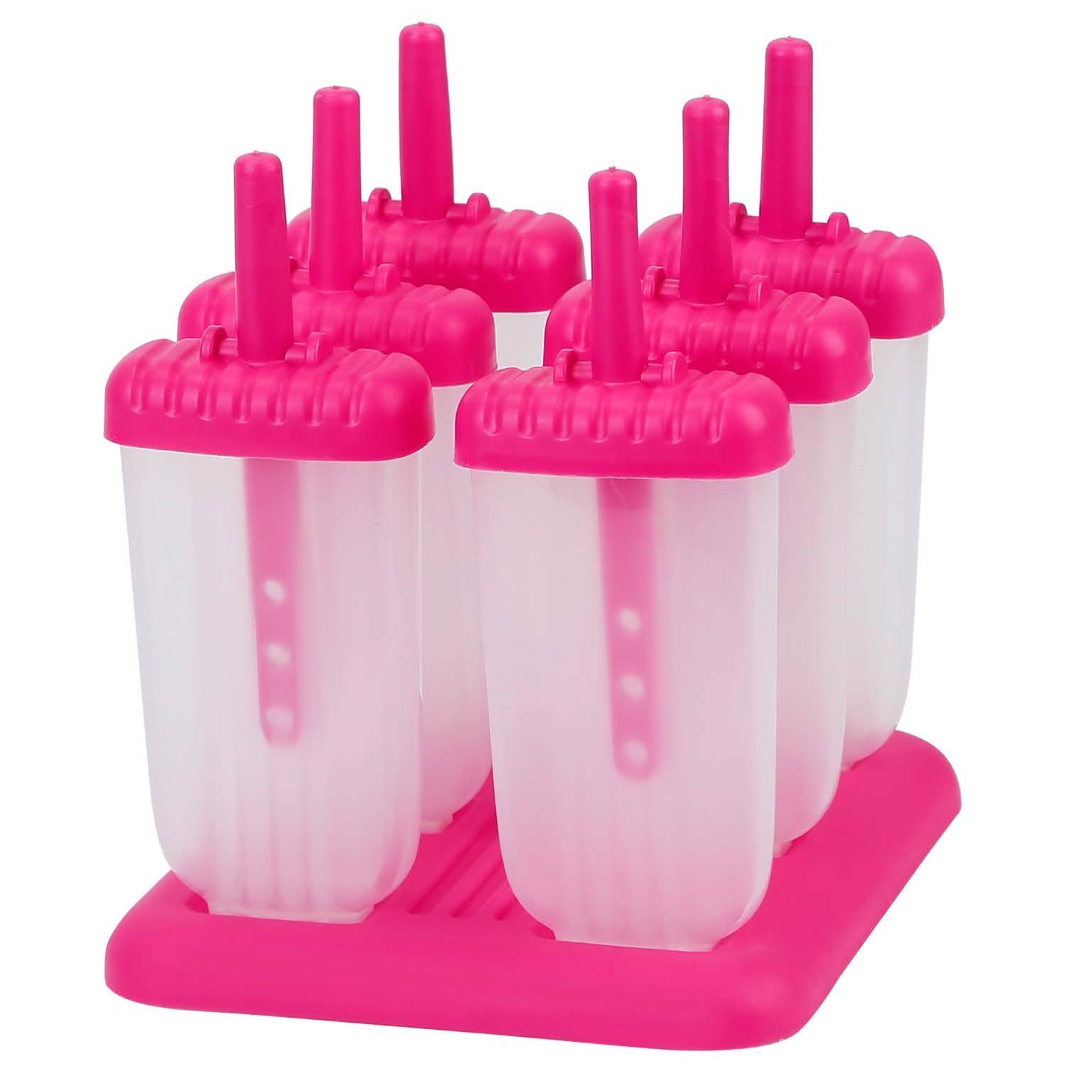 6-Piece Reusable Popsicle Mold Set