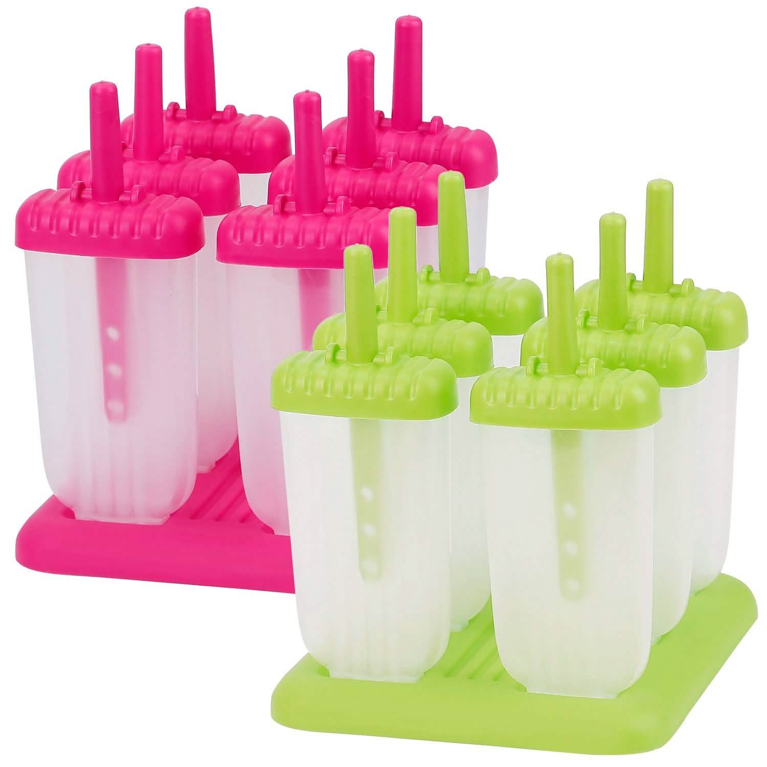 6-Piece Reusable Popsicle Mold Set