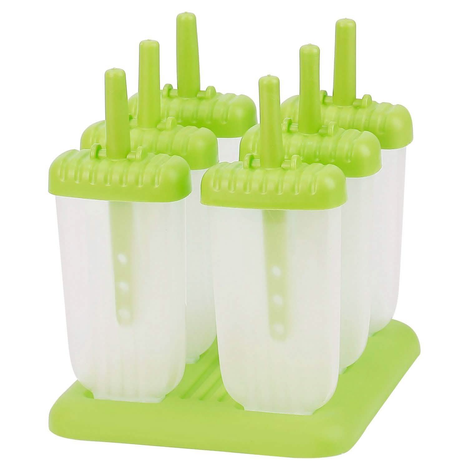 6-Piece Reusable Popsicle Mold Set
