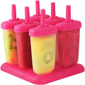 6-Piece Reusable Popsicle Mold Set